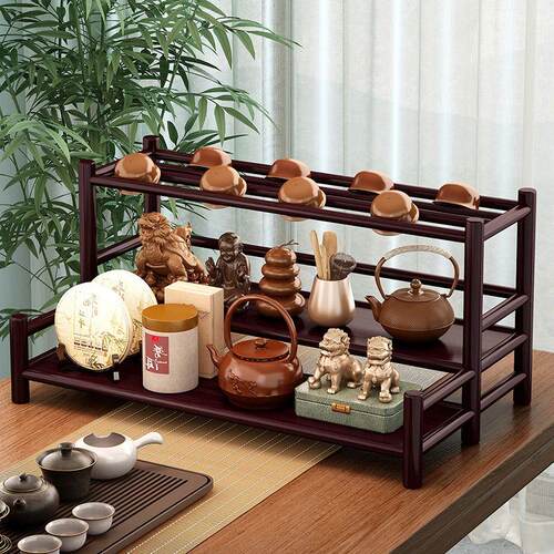 茶杯收纳架桌面博古架小
