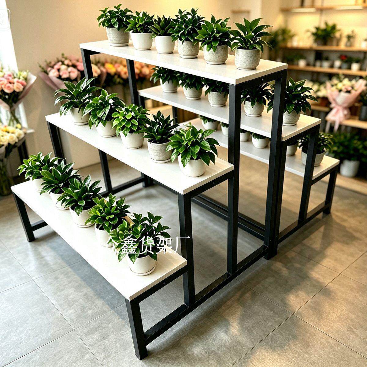 鲜花阶梯式展示台架二层