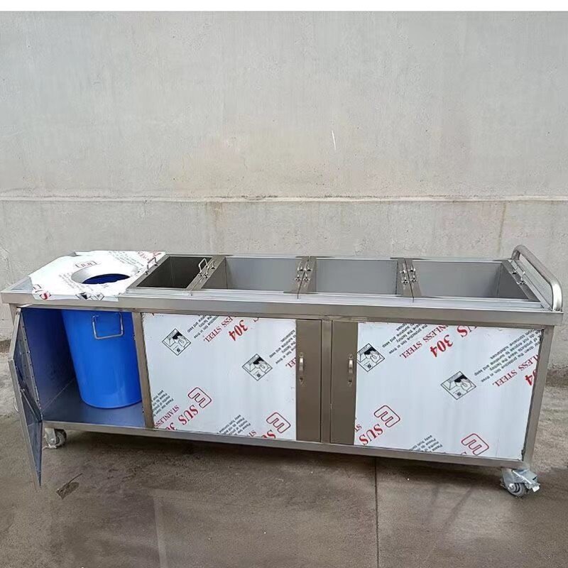 不锈钢收残车台商用垃圾食堂厨房残食餐具泔水回收餐车餐厅食堂