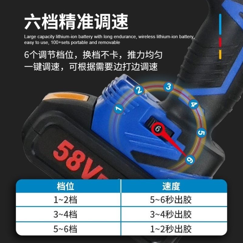 电动美缝双管胶枪美缝胶枪抢美缝剂施工工具全自动电动美缝打胶机