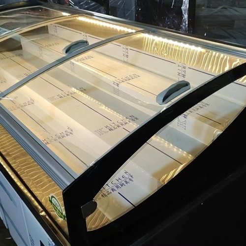 三层阶梯车载推拉玻璃罩保鲜展示柜凉菜串串创业摆摊商用