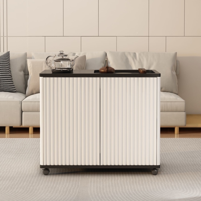 全实木沙发边柜阳台移动小茶桌烧水壶一体泡茶桌家用茶水柜边几柜