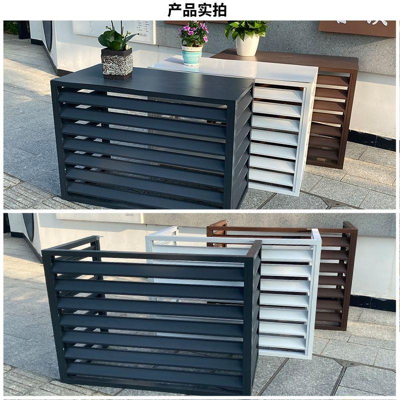 空调外机罩锌钢百叶格栅图片