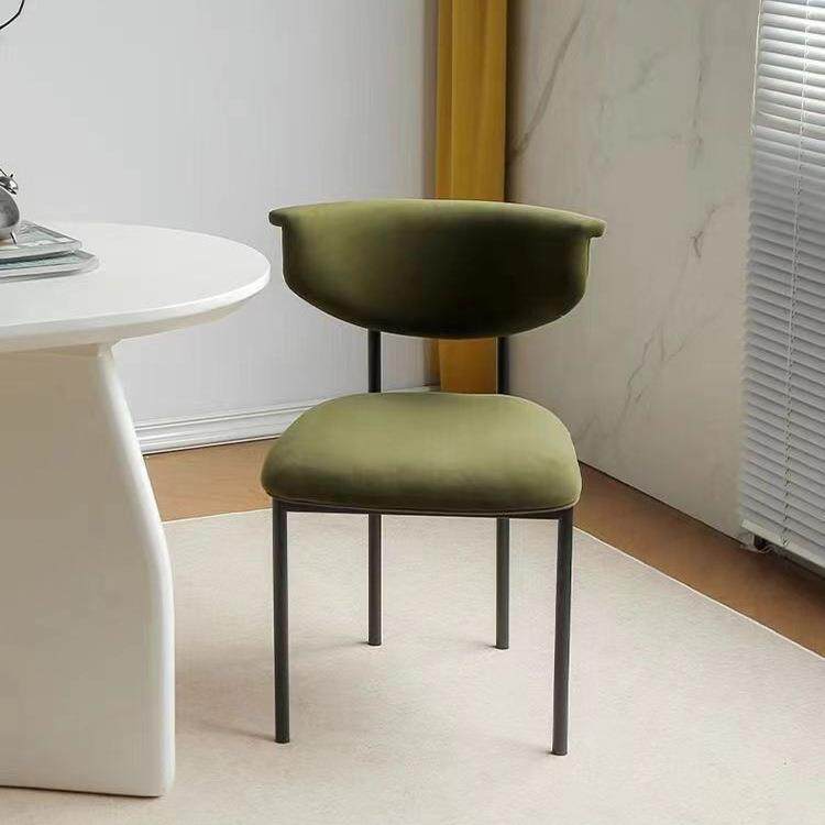 法式奶油风餐椅家用轻奢高级感餐桌椅子现代简约设计师化妆靠背凳