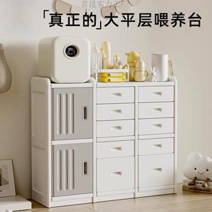 儿童玩具收纳架婴儿用品喂养台落地家用置物柜宝宝衣柜储物整理箱