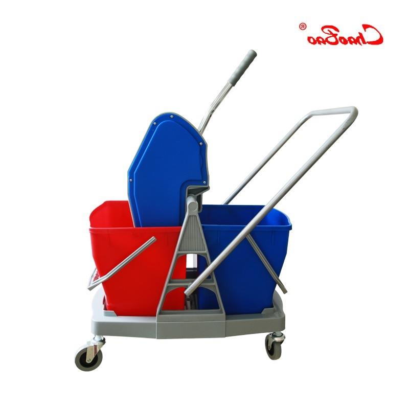 超宝B-045下压式双桶榨水车36L洗拖把清洁挤水桶柞地拖墩布工