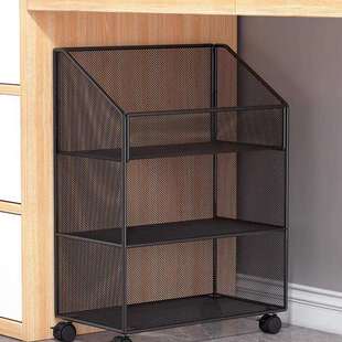 办公桌下文件架可移动文件收纳架办公资料工位收纳小推车带轮办公