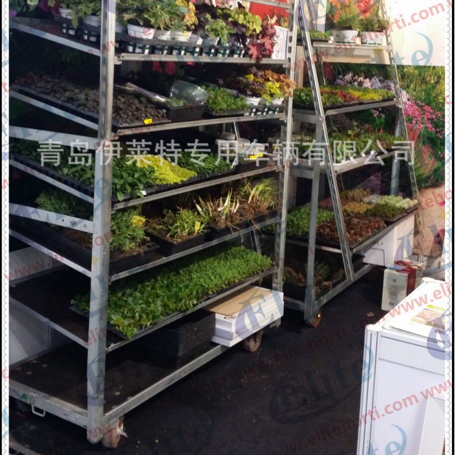 厂家直销艺术花架周转台车