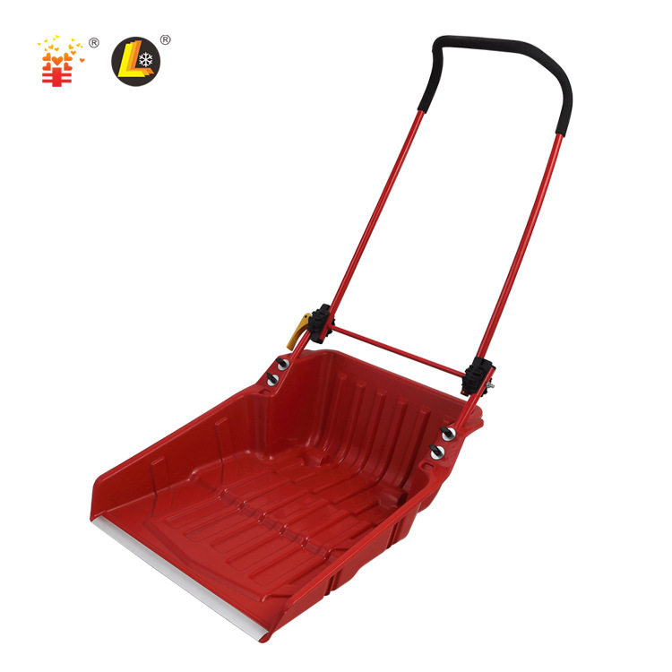 【HZ605】可折叠  高强度耐用铝边增加 雪推车雪铲 snow pusher