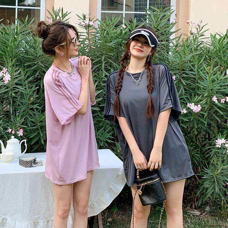 大码分体泳衣裙式女胖mm平角保守大小胸聚拢小清新遮肚显瘦泡温泉