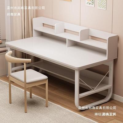 电脑桌台式家用书桌书架一体卧室带抽屉学生写字桌学习桌办公桌子