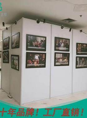 书画展板八棱柱展板展架美术展挂画展架学生作品展示屏风展板