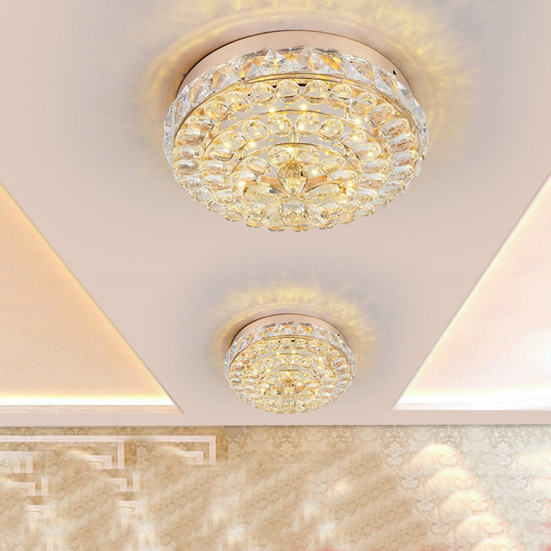 过道灯走廊灯水晶灯欧式奢华门厅灯入户玄关灯阳台灯衣帽间吸顶灯