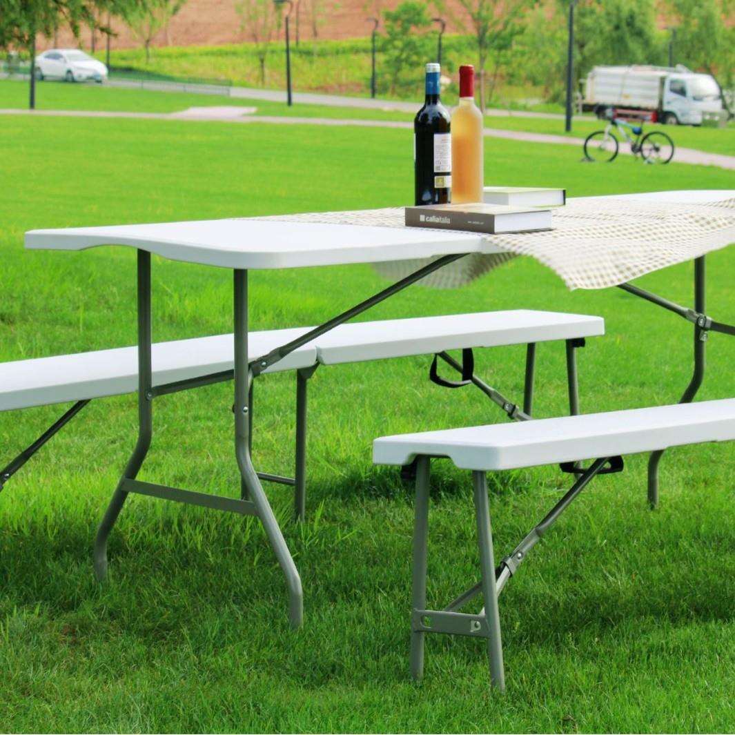 摆摊桌折叠桌户外家用桌椅折叠桌子摆摊用的折叠桌简易餐桌吹塑