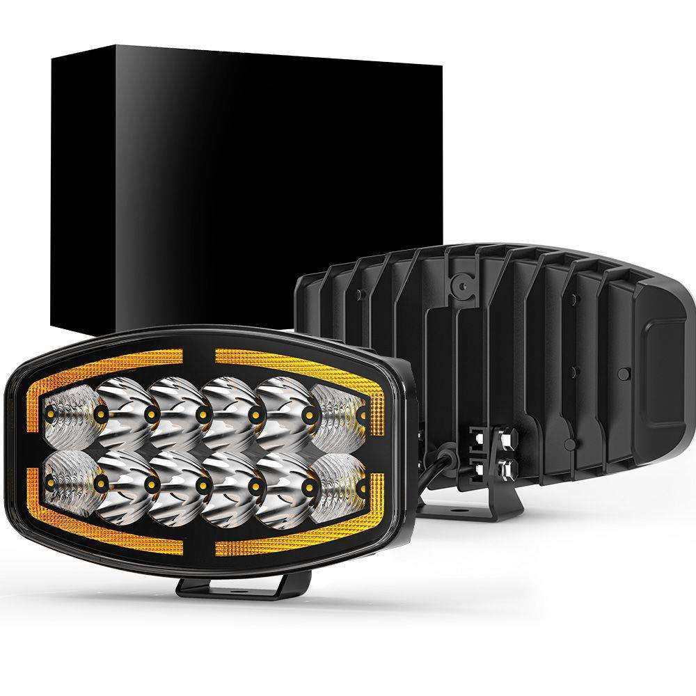 新品10寸货车灯led工作灯欧卡车货车驾驶灯改装前照灯辅助灯