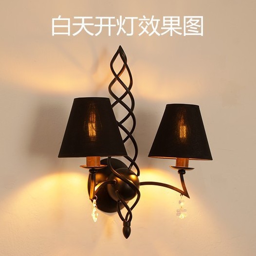 美式复古双头洒吧过道壁灯