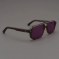 Transparent Brown Frame + Polarized Purple Lenses