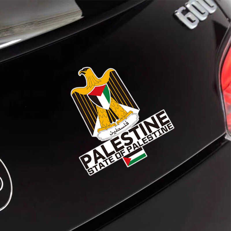 巴勒斯坦国旗车贴支持标志徽章反光电动车摩托车汽车贴纸后玻璃贴