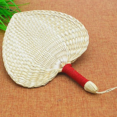 无扇骨蒲扇 纯手工编制棕叶迷你小蒲扇  装饰道具 儿童宝宝扇子