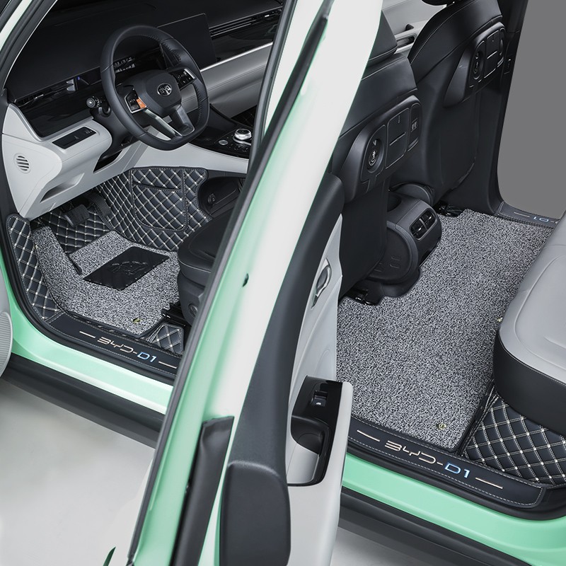 适用比亚迪d1脚垫全包围专车专用滴滴汽车丝圈全包防水全车新能源