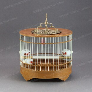 塑钢鸟笼板顶北笼塑料靛颏鸟笼山雀玉鸟绣眼玻璃钢圆笼洗澡笼包邮