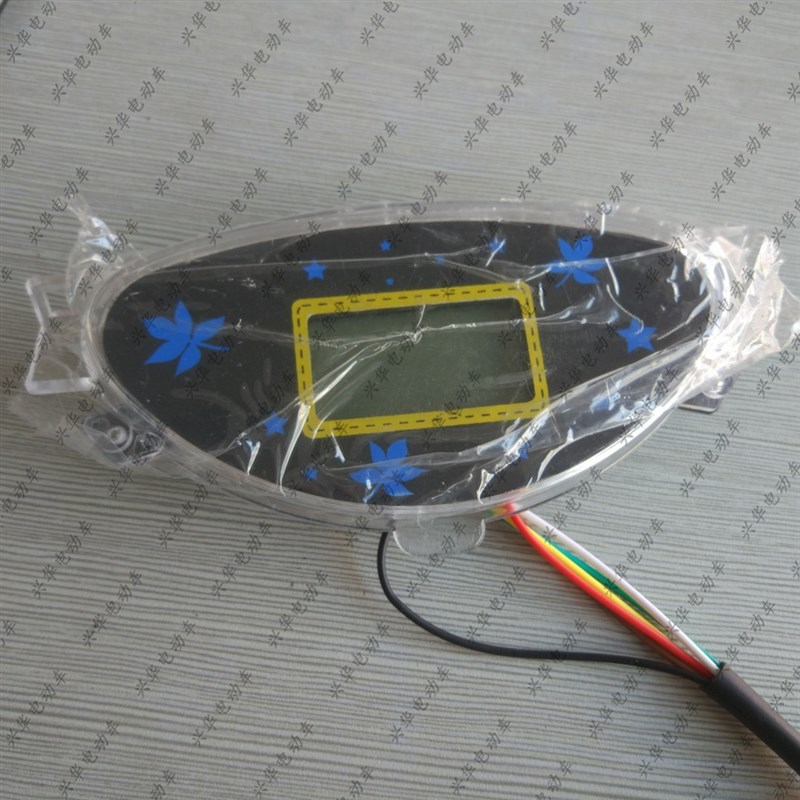 电动车液晶仪表 电量显示屏 数字显示速度里程改装48V60V仪表总成