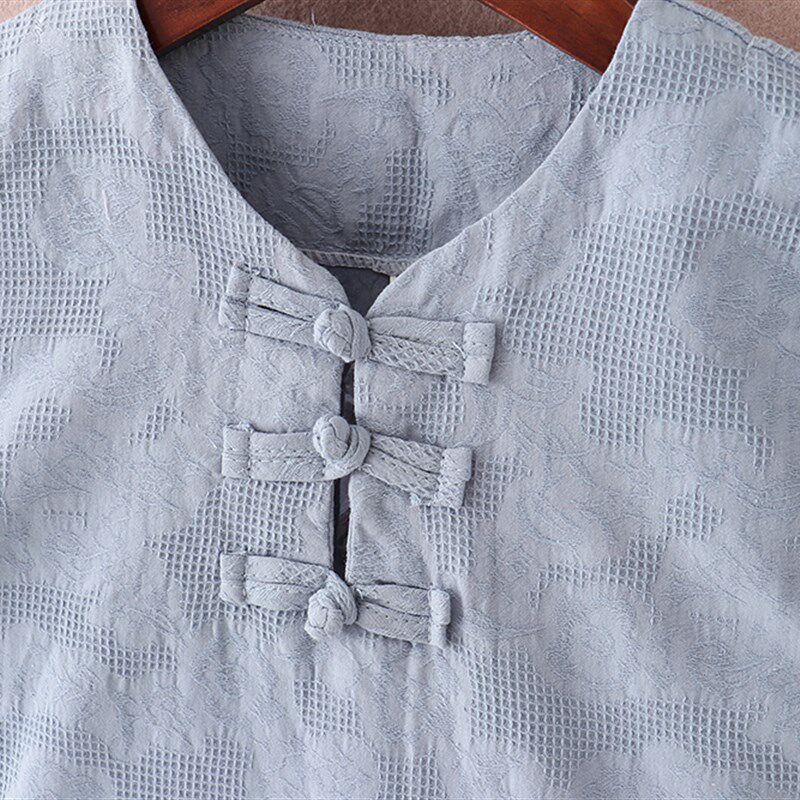 儿童唐装男童套装1夏装3薄款宝宝汉服周岁衣服男孩复古中国风古装