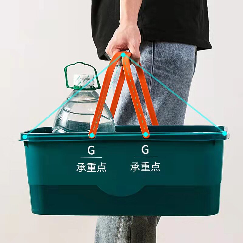拖把桶单卖塑料大号加高水桶加厚白色长方形办公室收纳专用拖地桶图片