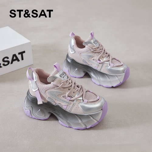 老爹鞋34小码厚底增高时尚百搭