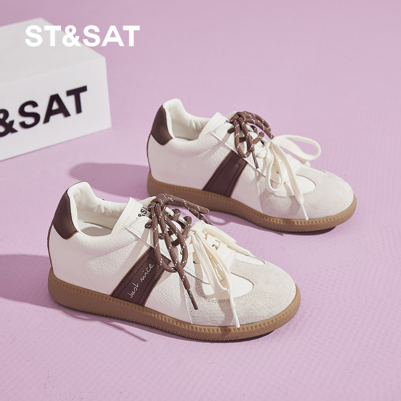 德训鞋内增高6CM双鞋带小码34码