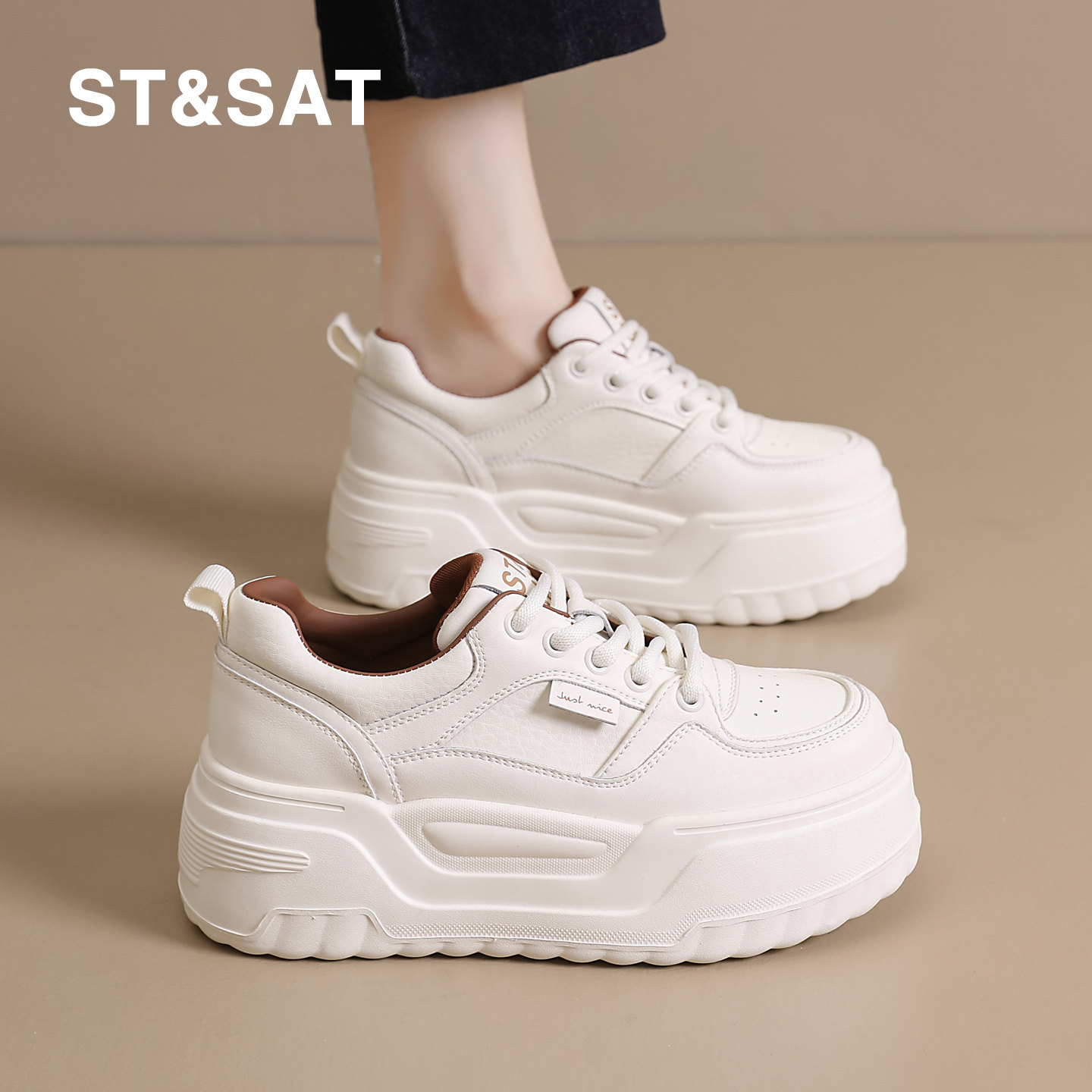 小白鞋女加绒保暖时尚休闲板鞋