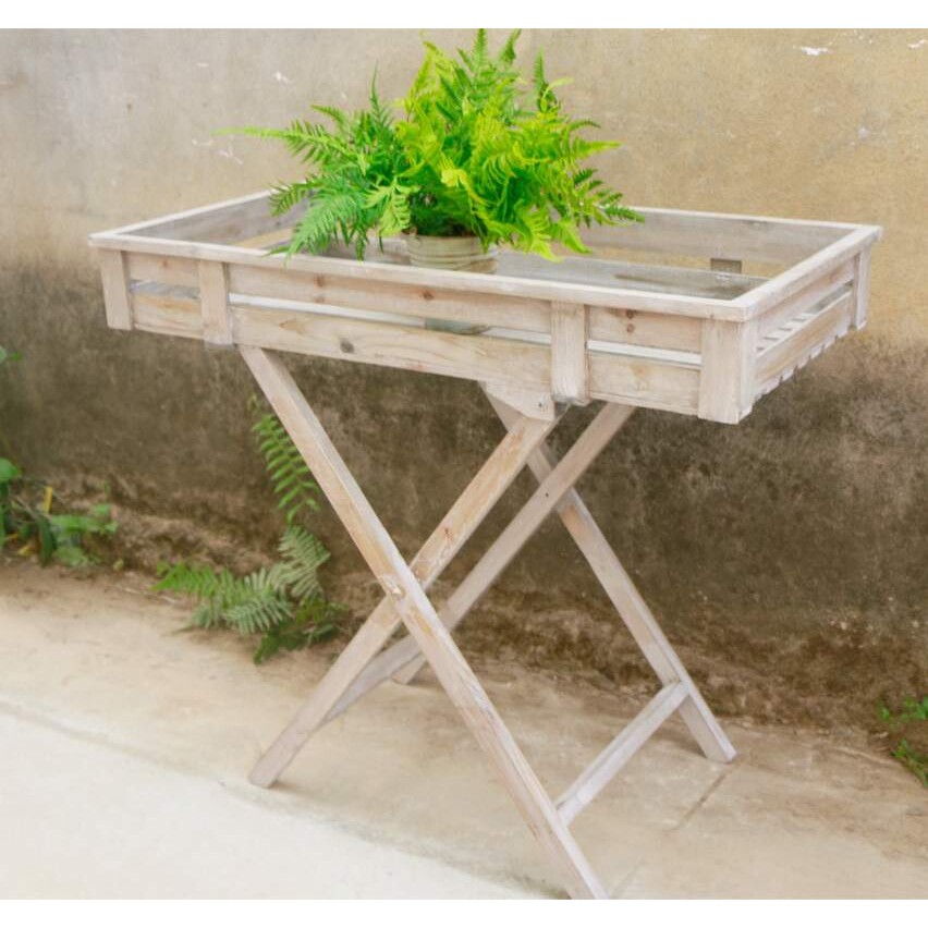 实木花架花台花桌工作台操作台杂货花园阳台装饰陈列收纳