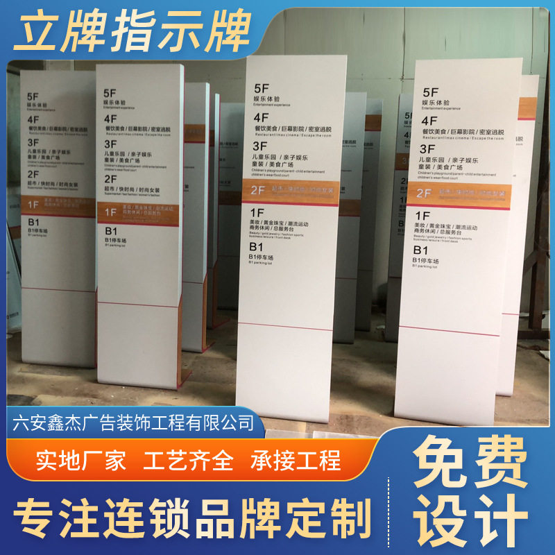 【导视牌】小区商场地下车库停车场导向指示牌大型不锈钢精神堡垒