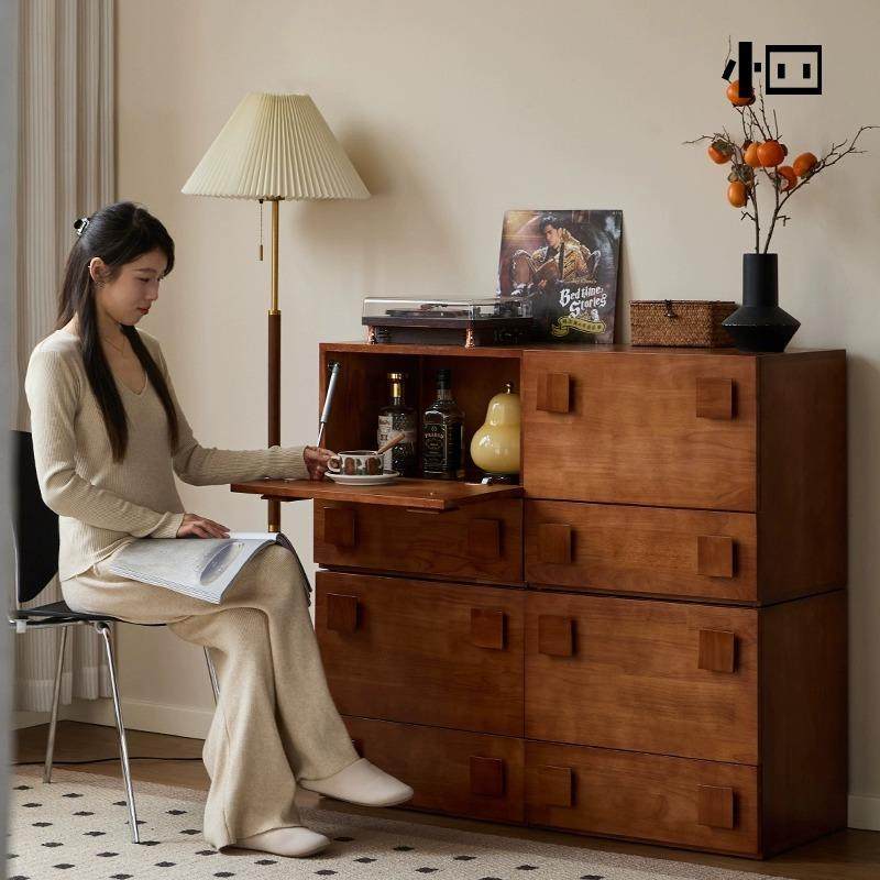 北欧实木电视柜小户型现代简约储物柜中古客厅卡门柜组合斗柜落地,电子元器件市场,其它元器件,淘宝优惠券,粉丝福利购,淘宝优惠卷