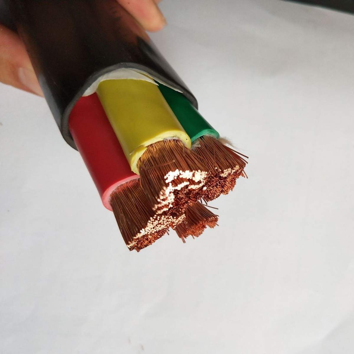 ZR RVV电源线RVVZ VVR软芯铜芯电缆4*50+1*25软线5芯50平方电缆线