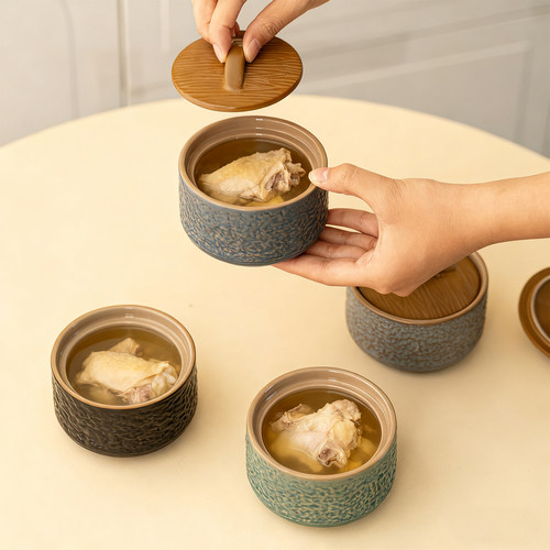 陶瓷瓦罐炖盅隔水炖家用