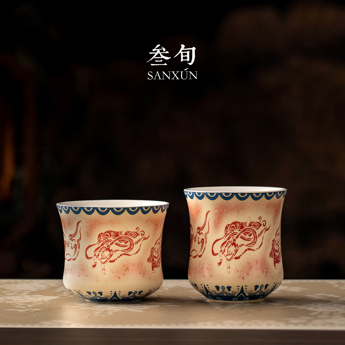 三旬敦煌文创陶瓷茶杯主人杯单杯图片