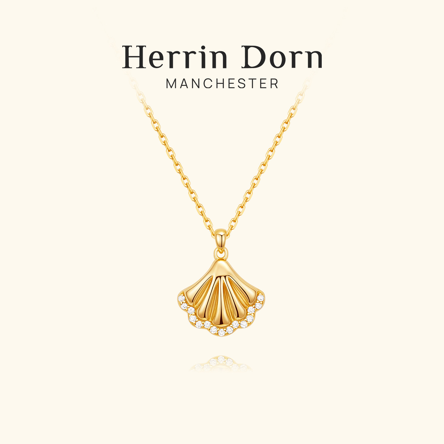 Herrin Dorn 赫琳德 怀特假日系列裙摆项链18K金高级感英式优雅 链特实拍商品图