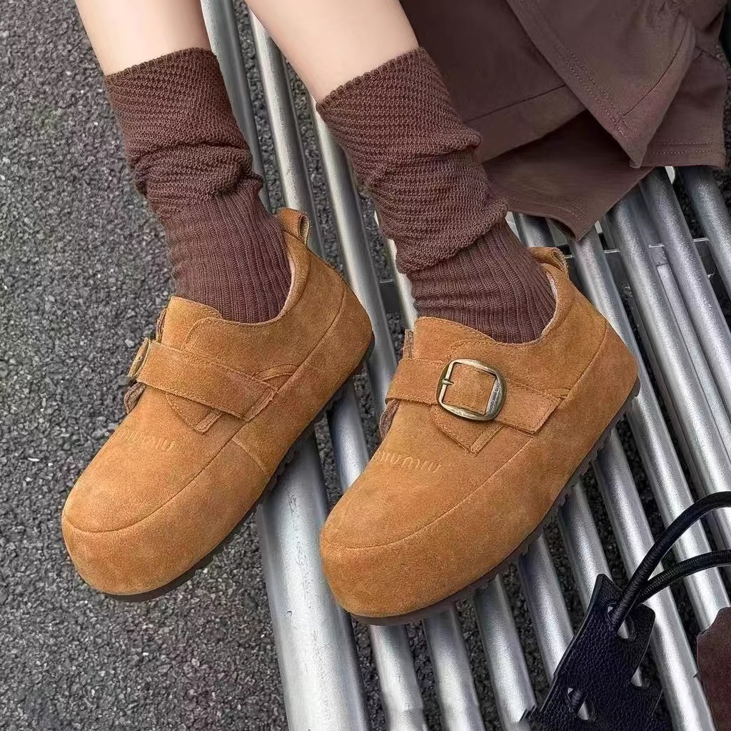 厚底增高真皮休闲板鞋勃肯鞋