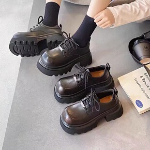 乐福鞋 新款 英伦风厚底系带增高松糕底休闲复古 26春季 第一佳人女鞋