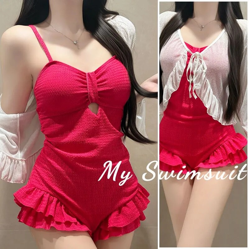 泳衣女新款大码连体韩版ins胖MM
