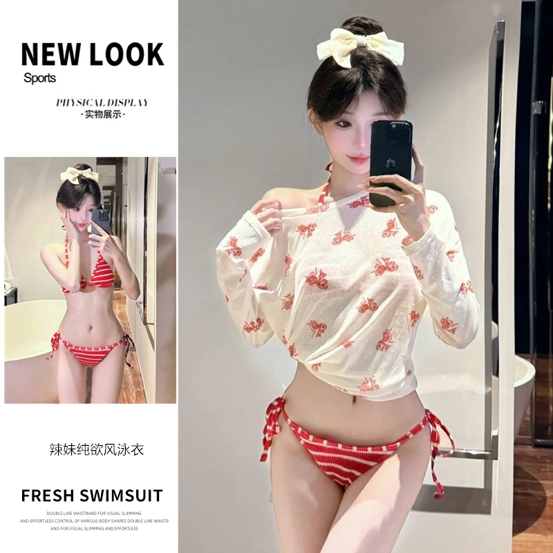 游泳衣女比基尼性感韩版ins辣妹