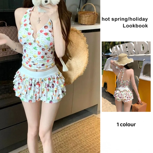 游泳衣女裙式分体显瘦辣妹显身材