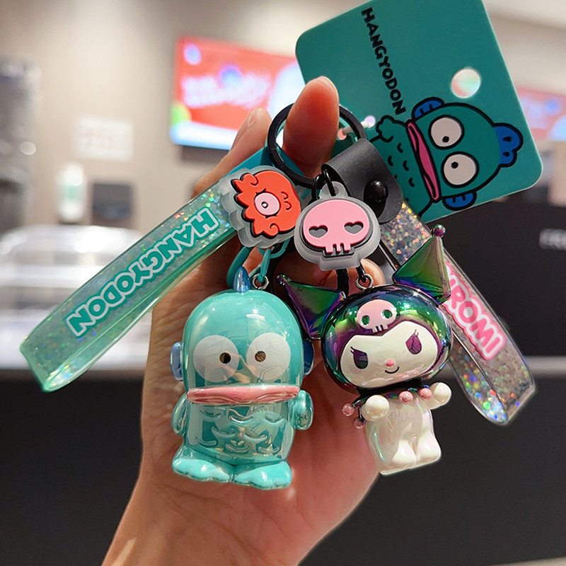 欧家卡艺卡通PVC小众钥匙扣