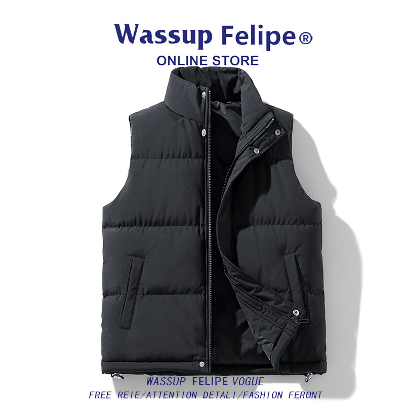 WASSUPFELIPE美式棉马甲外套