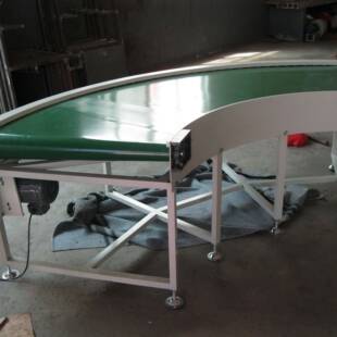 供应注塑机配套流转水线 90度皮皮带流水线弯 小型带输-wpd送流水