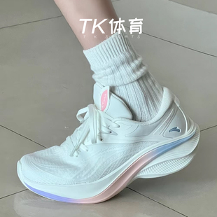 安踏叶子5跑步鞋女款夏季软底回弹运动鞋轻便训练鞋慢跑体测竞速