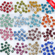 5mm 100颗圆形手缝钻材料包服装 辅料四角爪钻玻璃钻点缀服饰衣帽