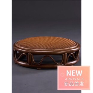 藤编蒲团榻榻米垫拜佛垫阳台飘窗垫喝茶N家用打坐禅修圆形坐 日式