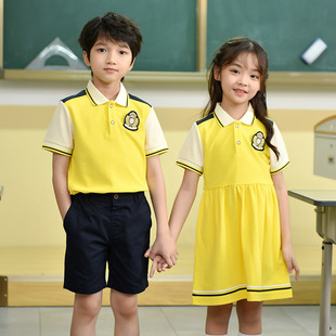 幼儿园园服裙毕i业照英伦学院风校服D夏季 班服套 儿童装 小学生服装